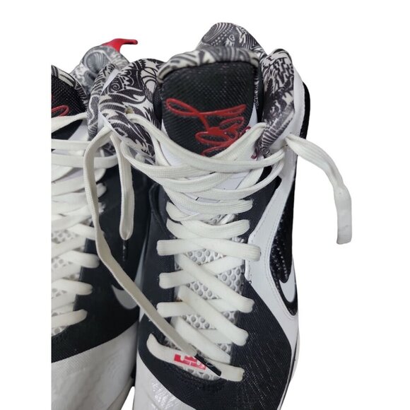 Nike LeBron 9 Freegums 2011 Black White Red Air Size 13 main image 5